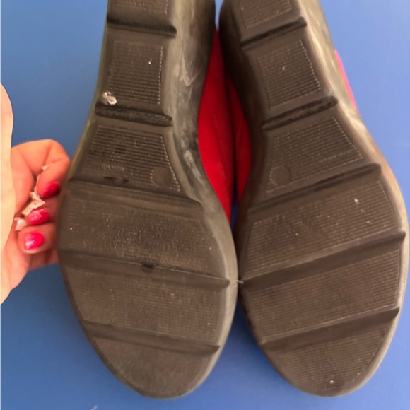 Martino suede fur-trimmed ankle boots size 8.5 - Picture 5 of 6